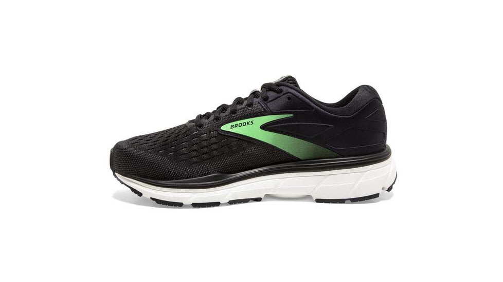 Brooks Dyad 11 Running Shoes - Womens, Extra Wide, Black/Ebony/Green, 7.5, 1203122E082.075