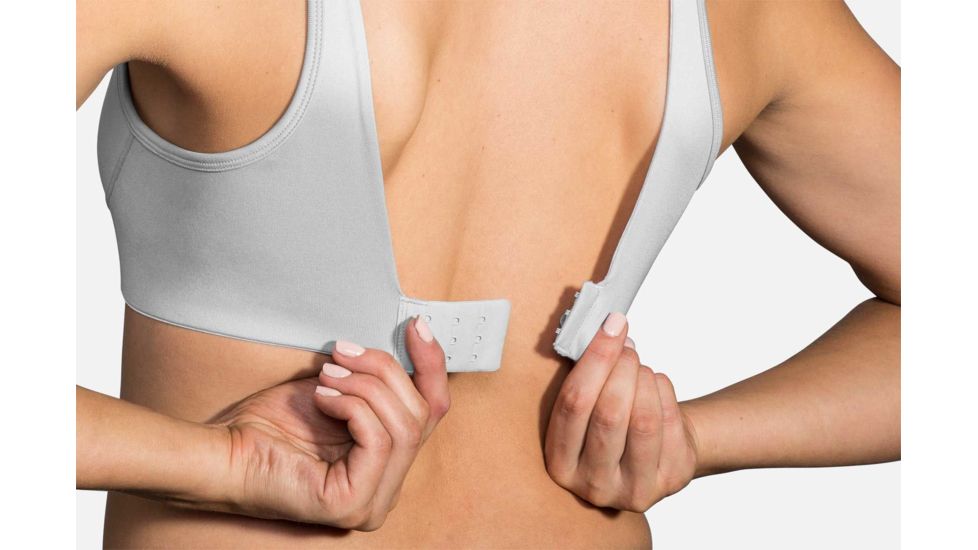 Brooks Fiona Bra - Womens, White/Sterling, 32-B, 350064125.0321B