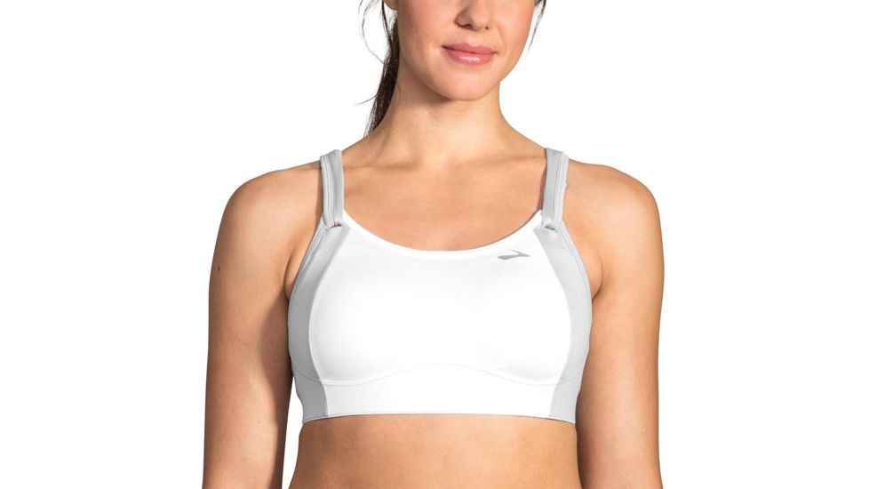 Brooks Fiona Bra - Womens, White/Sterling, 32-B, 350064125.0321B