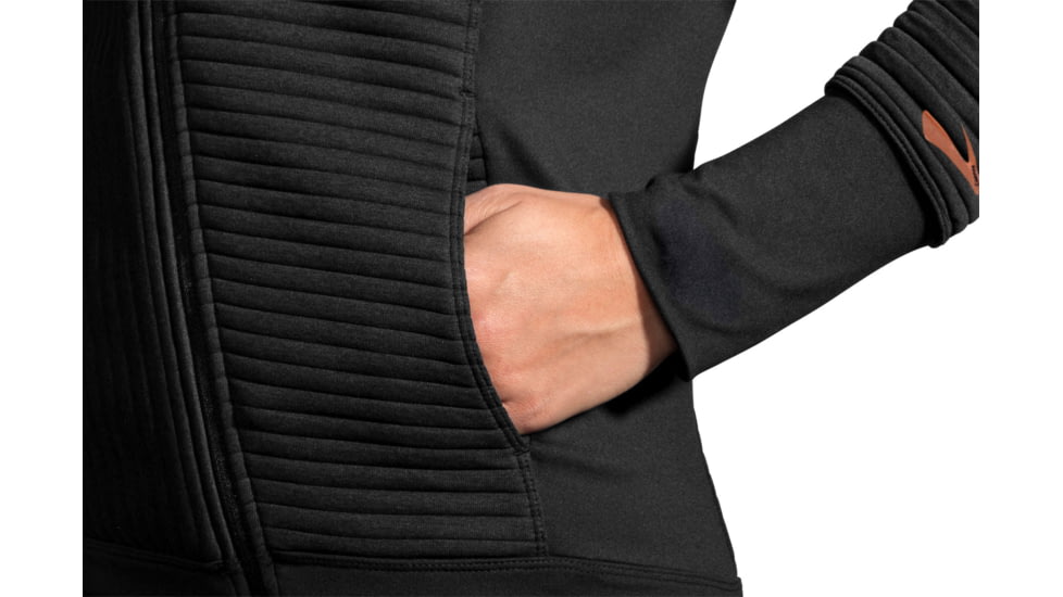 Brooks Fly-By Hoodie - Womens, Black, XS, 221379001.02