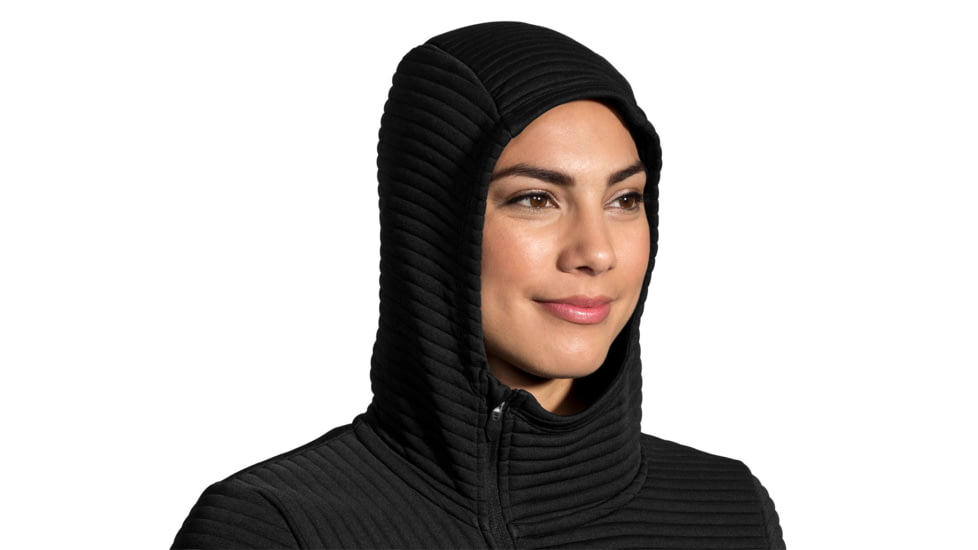 Brooks Fly-By Hoodie - Womens, Black, XS, 221379001.02
