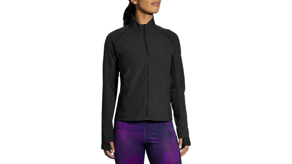 Brooks Fusion Hybrid Jacket - Women's, Medium, Black, 221499001.030