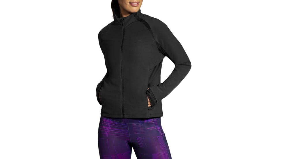 Brooks Fusion Hybrid Jacket - Women's, Medium, Black, 221499001.030