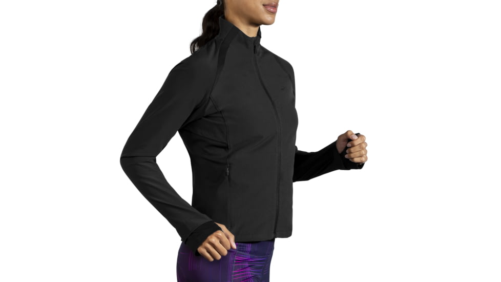 Brooks Fusion Hybrid Jacket - Women's, Medium, Black, 221499001.030