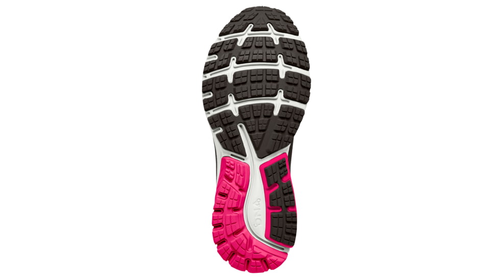 Brooks Ghost 10 Women's Road Running Shoe, Black/Pink Peacock/Living Coral, 120246 067