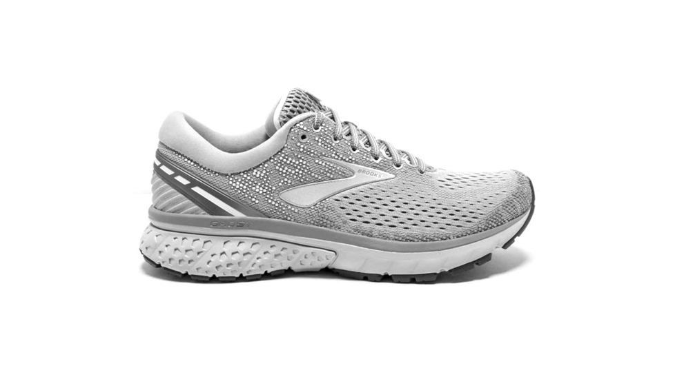 Brooks Ghost 11 Road Running Shoes - Womens, Grey/Silver/White, Medium, 5 US, 1202771B028.050