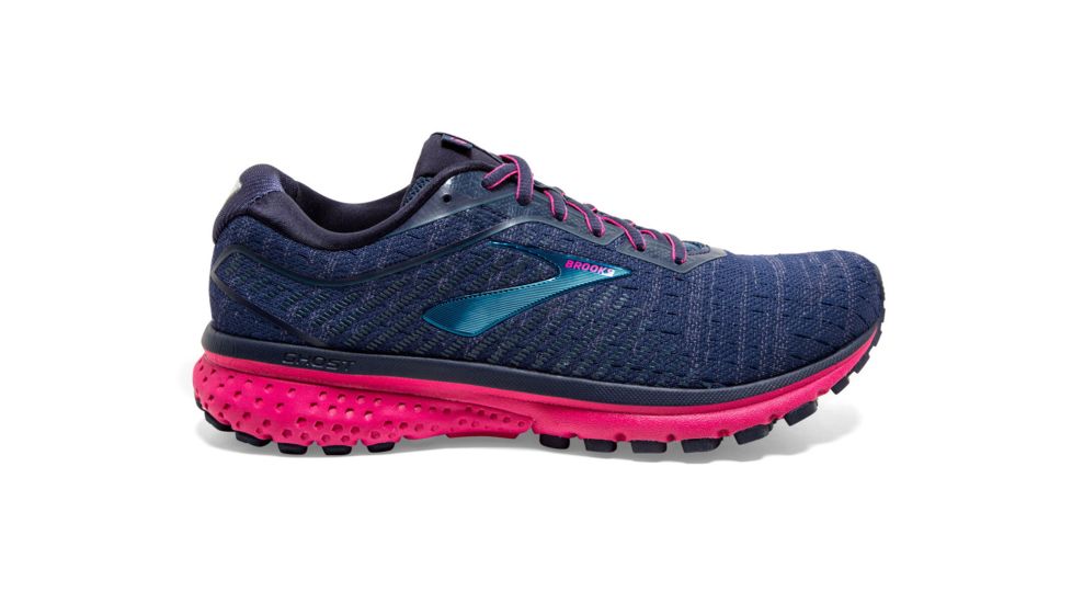 Brooks Ghost 12 Road Running Shoe - Womens, Navy/Majolica/Beetroot, 6.5B, 1203051B414.065