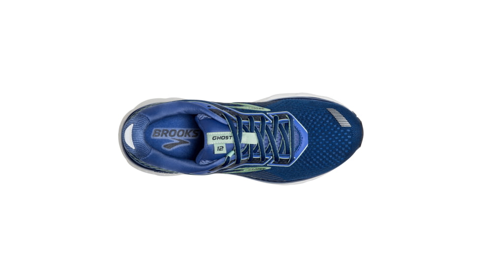 Brooks Ghost 12 Road Running Shoe - Womens, Peacoat/Blue/Aqua, Medium, 5.0, 1203051B413.050