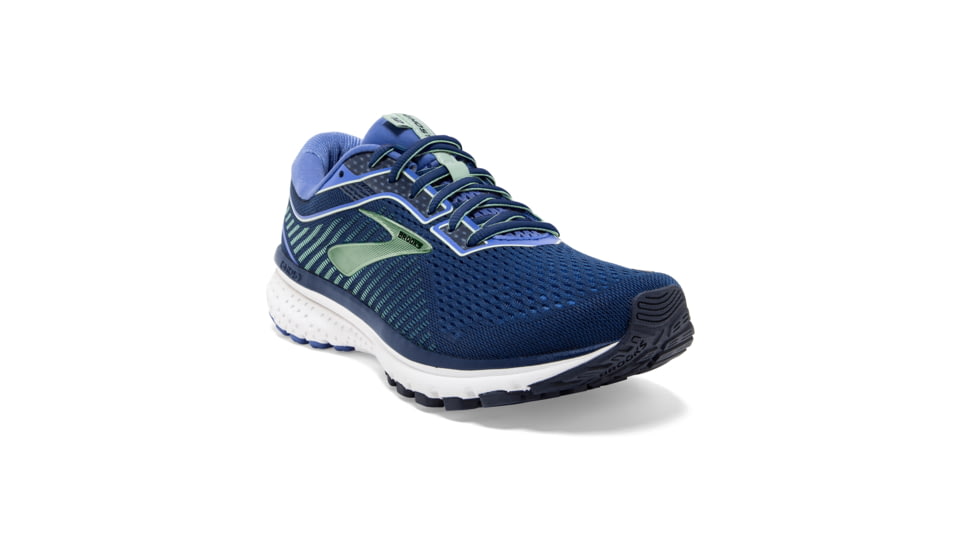 Brooks Ghost 12 Road Running Shoe - Womens, Peacoat/Blue/Aqua, Medium, 5.0, 1203051B413.050