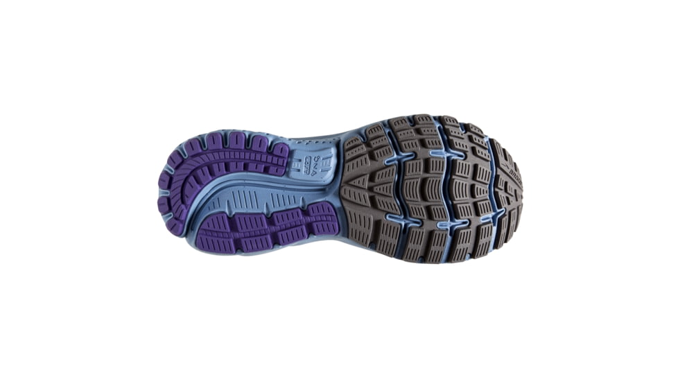 Brooks Ghost 12 Road Running Shoe - Womens, Shark/Violet/Bel Air Blue, Medium, 5.0, 1203051B097.050