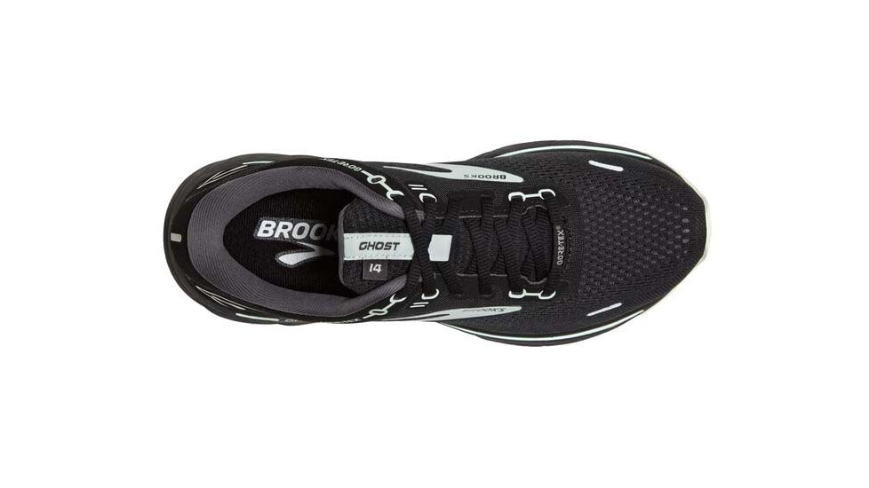 Brooks Ghost 14 GTX Running Shoes - Womens, Medium, Black/Blackened Pearl/Aquaglass, 6.5, 1203551B015.065