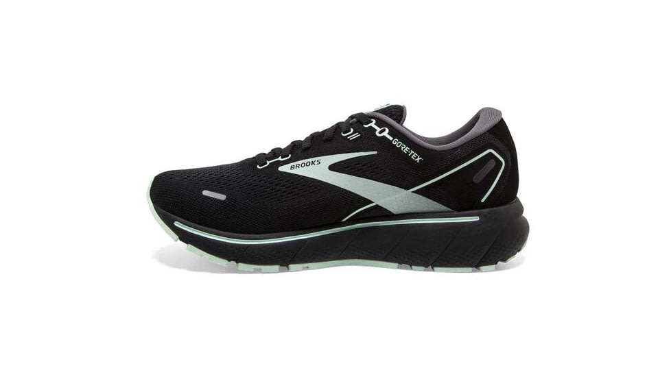 Brooks Ghost 14 GTX Running Shoes - Womens, Medium, Black/Blackened Pearl/Aquaglass, 6.5, 1203551B015.065