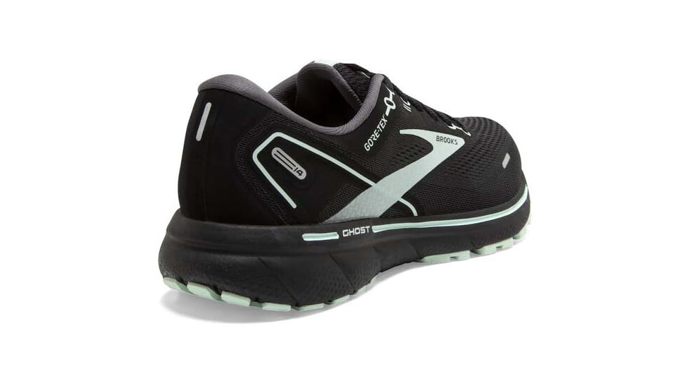 Brooks Ghost 14 GTX Running Shoes - Womens, Medium, Black/Blackened Pearl/Aquaglass, 6.5, 1203551B015.065
