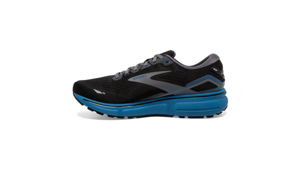 Brooks Ghost 15 Running Shoes - Mens, Black/Blackened Pearl/Blue, 10.0, 1103931D056.100
