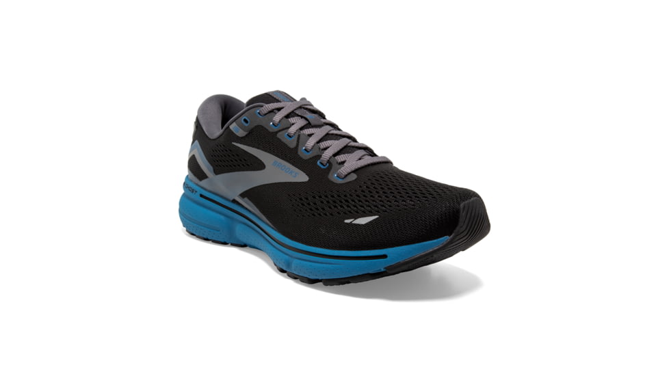 Brooks Ghost 15 Running Shoes - Mens, Black/Blackened Pearl/Blue, 10.0, 1103931D056.100