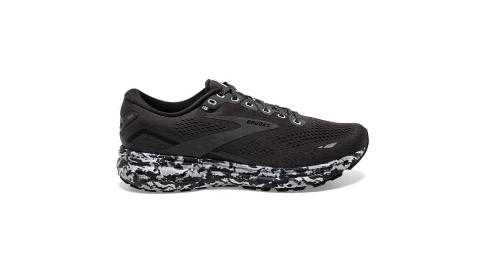 Brooks Ghost 15 Running Shoes - Mens, Ebony/Black/Oyster, 13.0, 1103931D004.130