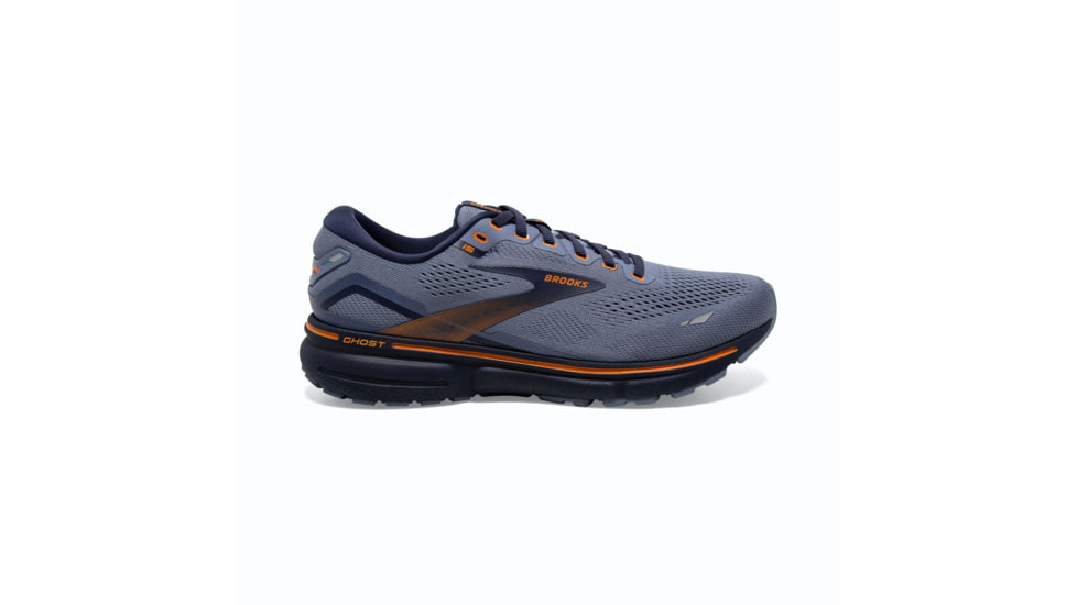 Brooks Ghost 15 Running Shoes - Mens, Flintstone/Peacoat/Oak, 9.0, 1103931D025.090