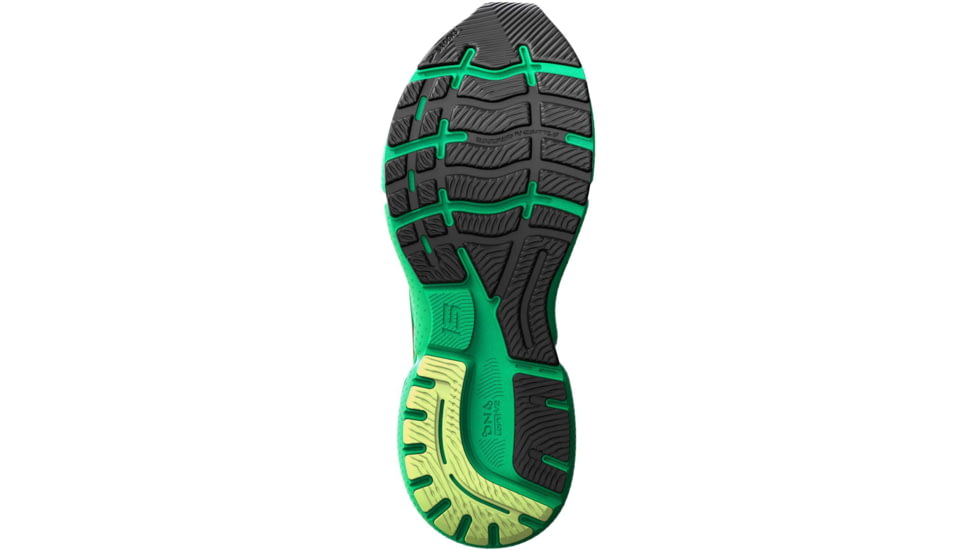 Brooks Ghost 15 Running Shoes - Mens, Green/Black/Sharp Green, 8.0, 1103931D360.080