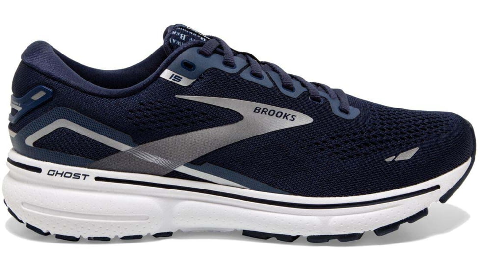 Brooks Ghost 15 Running Shoes - Mens, Peacoat/Blue/Silver, 10.0, 1103931D469.100