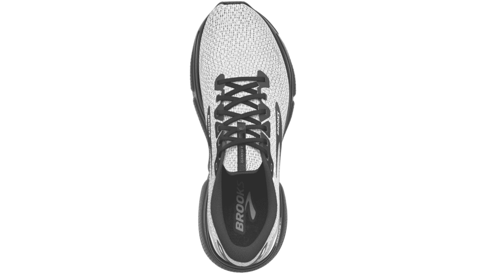 Brooks Ghost 15 Running Shoes - Mens, White/Black, 7.5, 1103931D121.075