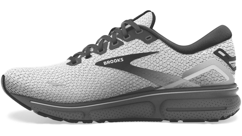 Brooks Ghost 15 Running Shoes - Mens, White/Black, 7.5, 1103931D121.075