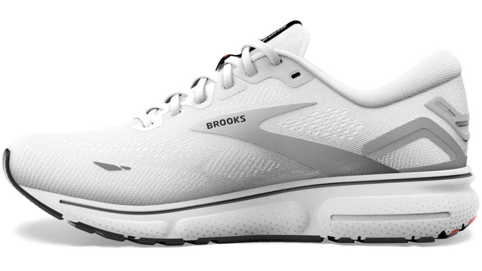 Brooks Ghost 15 Running Shoes - Mens, White/Black/Flame, 15.0, 1103931D184.150