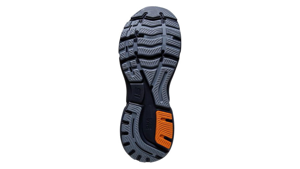 Brooks Ghost 15 Running Shoes - Mens, Wide, Flintstone/Peacoat/Oak, 9.0, 1103932E025.090