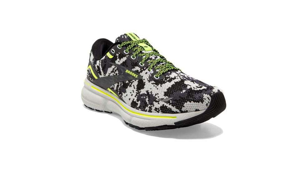 Brooks Ghost 15 Running Shoes - Womens, Medium, Black/Ebony/Nightlife, 5.5, 1203801B029.055