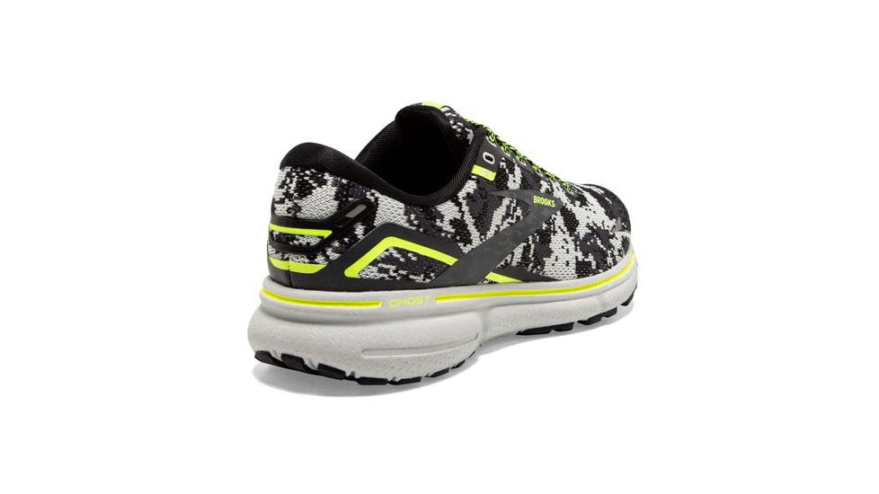 Brooks Ghost 15 Running Shoes - Womens, Medium, Black/Ebony/Nightlife, 5.5, 1203801B029.055