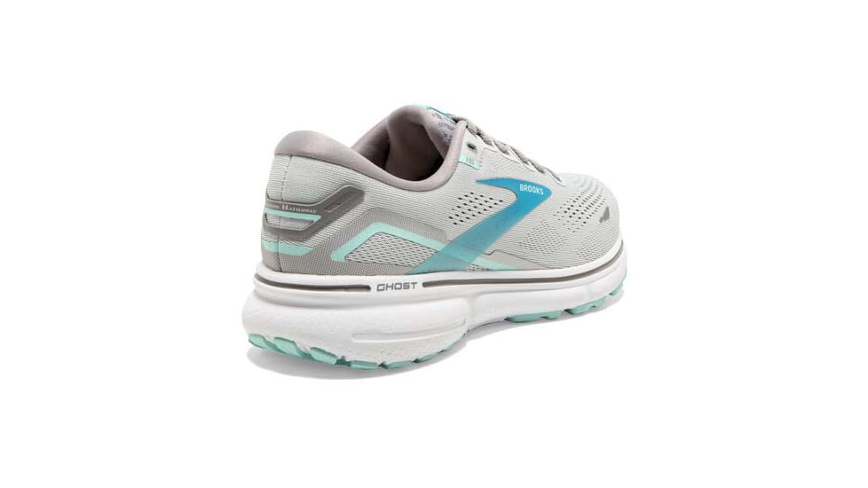 Brooks Ghost 15 Running Shoes - Womens, Medium, Grey/Blackened Pearl/Blue, 10.0, 1203801B085.100