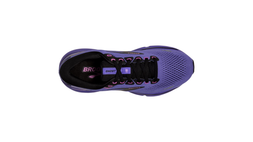Brooks Ghost 15 Running Shoes - Womens, Medium, Purple/Pink/Black, 11.5, 1203801B544.115