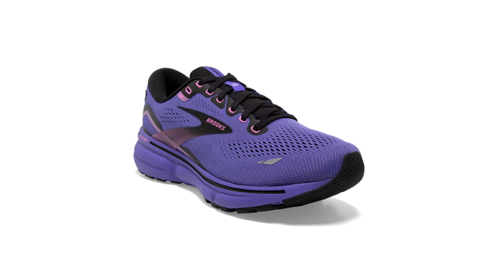Brooks Ghost 15 Running Shoes - Womens, Medium, Purple/Pink/Black, 11.5, 1203801B544.115