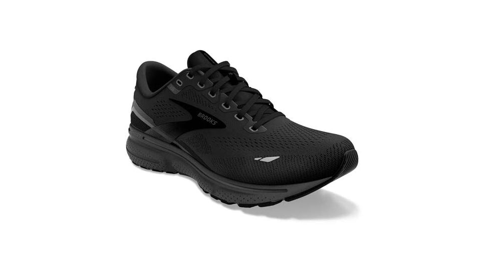 Brooks Ghost 15 Running Shoes - Womens, Medium, Black/Black/Ebony, 12.0, 1203801B020.120