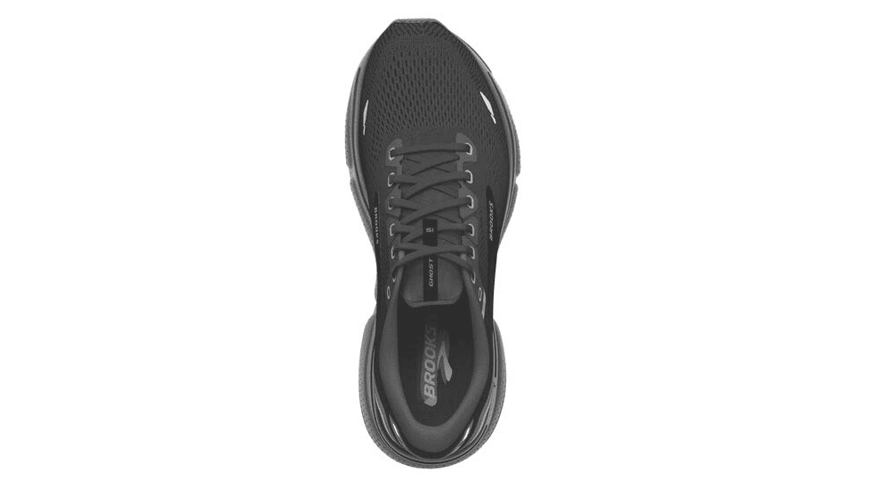 Brooks Ghost 15 Running Shoes - Womens, Medium, Black/Black/Ebony, 12.0, 1203801B020.120