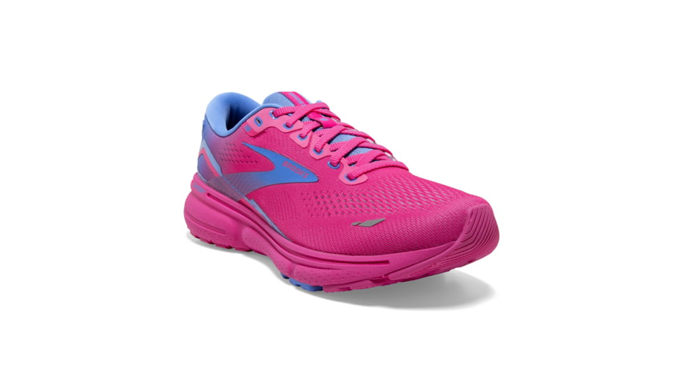 Brooks Ghost 15 Running Shoes - Womens, Pink Glo/Blue/Fuchsia, 6 Narrow, 1203801B606.060