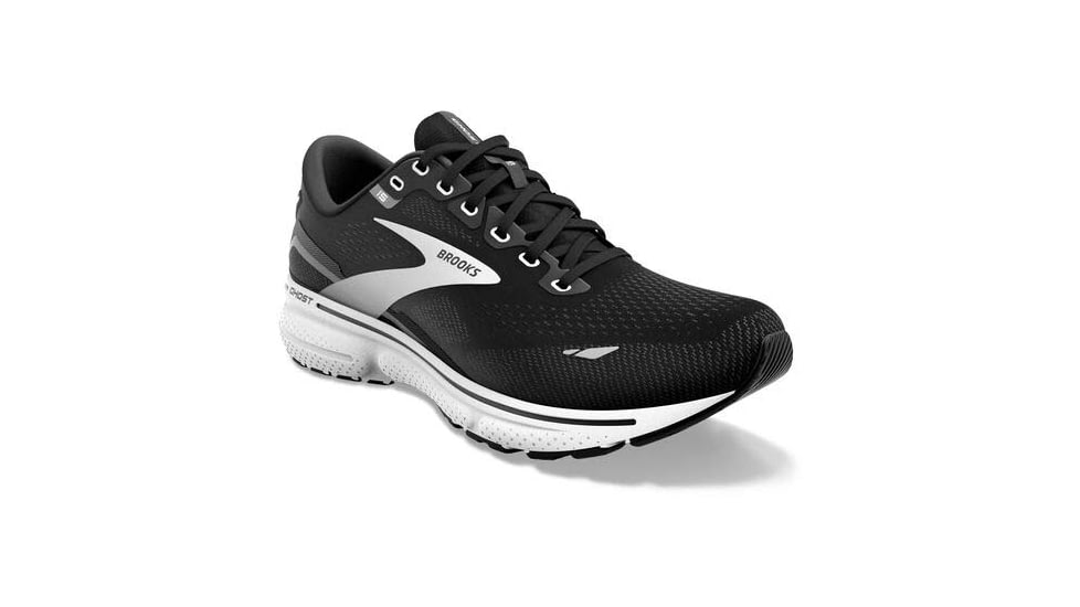 Brooks Ghost 15 Running Shoes - Womens, Medium, Black/Blackened Pearl/White, 11.5, 1203801B012.115