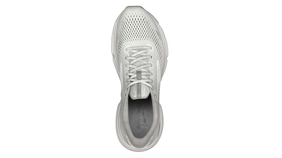 Brooks Ghost 15 Running Shoes - Womens, Wide, Oyster/Alloy/White, 9.0, 1203801D112.090