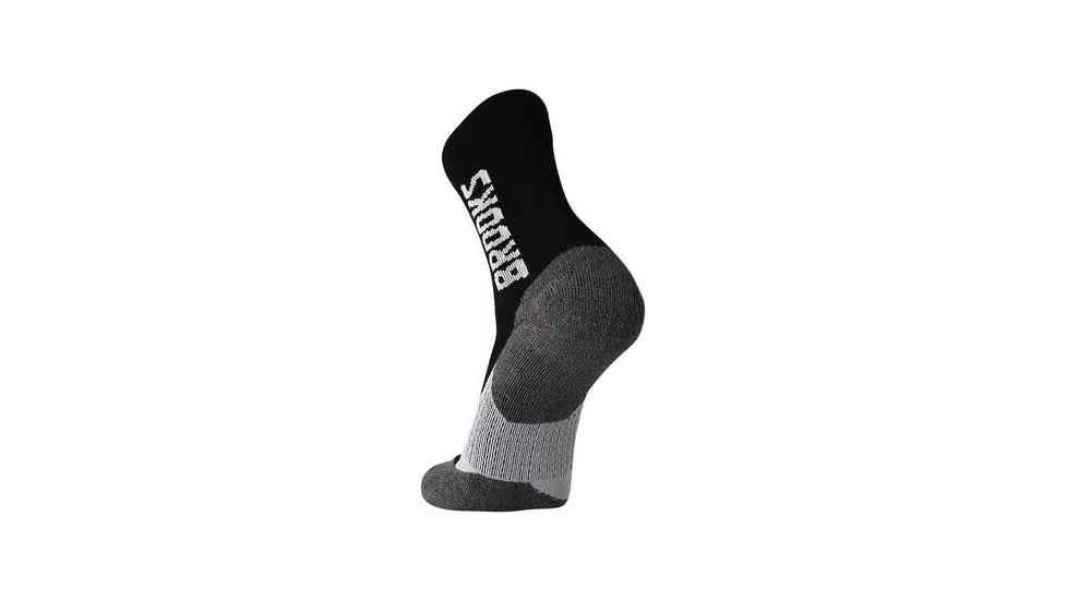 Brooks Ghost Crew Sock, Black/BR Crew, L, 280495039.035