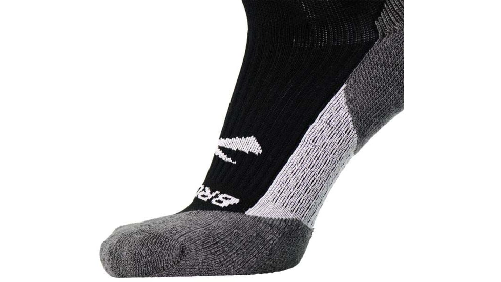 Brooks Ghost Crew Sock, Black/BR Crew, L, 280495039.035