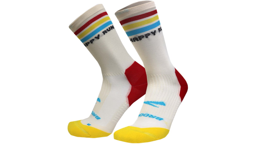 Brooks Ghost Crew Sock, Skate Party 23, S, 280495197.025