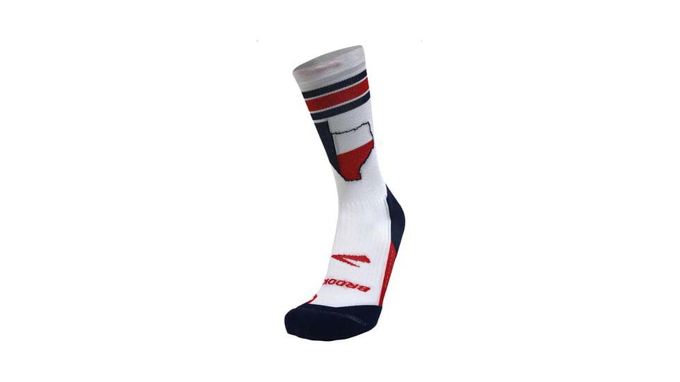 Brooks Ghost Crew Sock, Texas23, S, 280495120.025