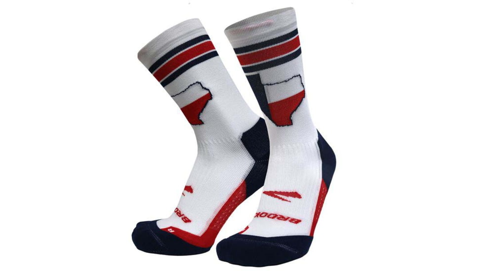 Brooks Ghost Crew Sock, Texas23, S, 280495120.025