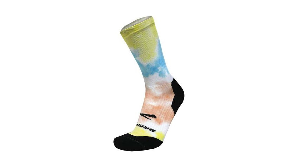 Brooks Ghost Crew Sock, Tie Dye 23, L, 280495175.035