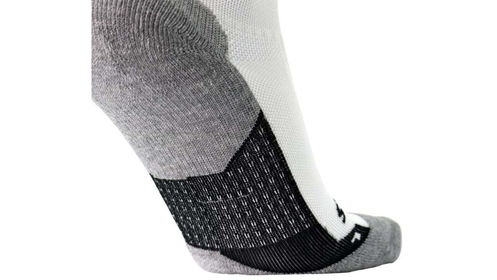 Brooks Ghost Crew Sock, White/BR Crew, L, 280495161.035