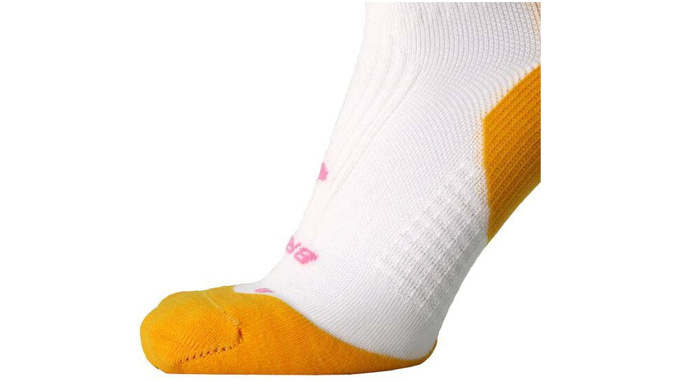 Brooks Ghost Crew Sock, White/Run Happy, L, 280495183.035