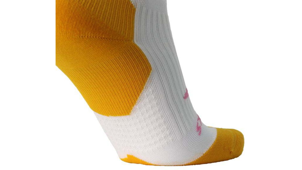 Brooks Ghost Crew Sock, White/Run Happy, L, 280495183.035