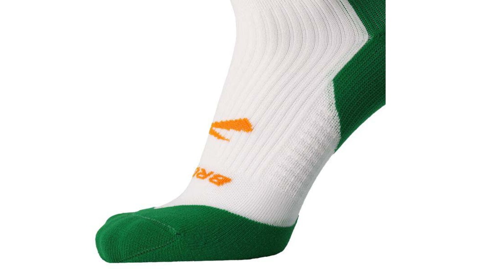 Brooks Ghost Crew Sock, White/Run Lucky, S, 280495162.025