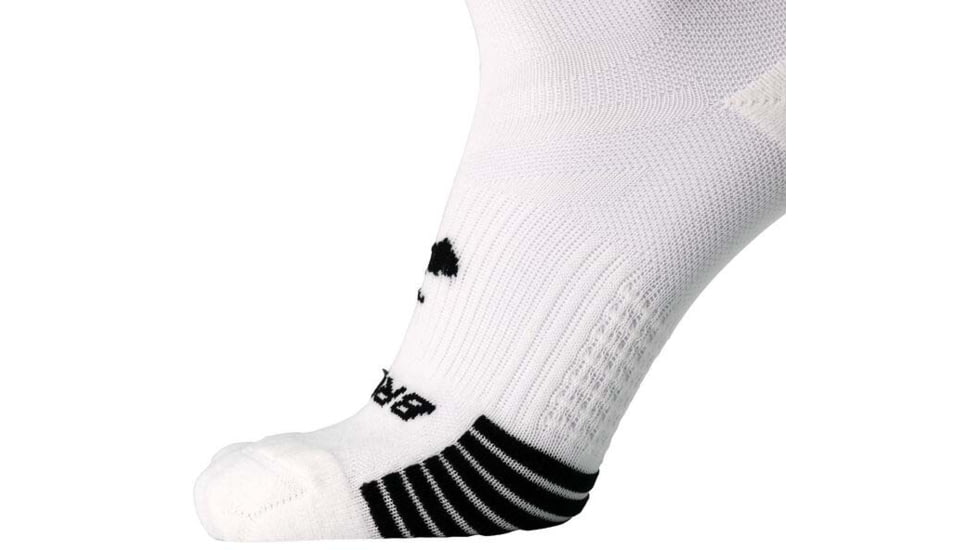Brooks Ghost Lite No Show 2-Pack Sock, White, L, 280496100.035