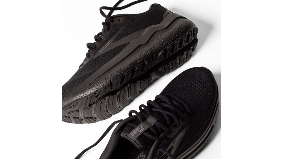 Brooks Ghost Max 2 Road Running Shoes - Mens, Black/Black/Ebony, 10.0 US/Medium, 1104311D020.100
