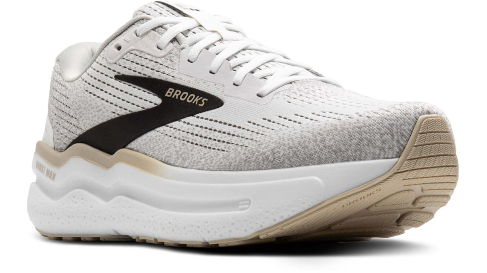Brooks Ghost Max 2 Road Running Shoes - Mens, White/Pelican/Oyster, 11.5 US/Medium, 1104311D125.115